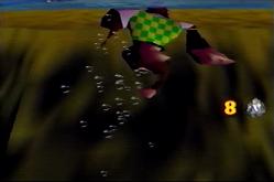 Crashing into the island