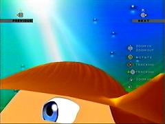 You can see that the eye is behind her hair