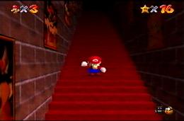 Doing the backwards long-jump on the stairs