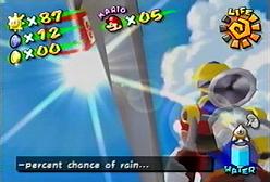 Look up there. Now, how can you get that thing? Not possible.