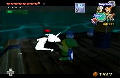 Sinking below the raft