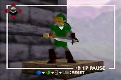 Link holding what appears to be nothingness