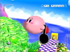 Normal Kirby, still with the pan