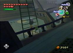 Link's standing where no human should be able to...