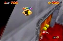 Mario's hat's on the door!