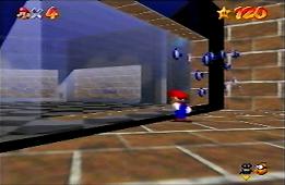 The rare Mario fish is on display for people to view and gawk at.