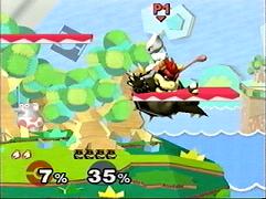 Bowser stuck to Mewtwo... looks pretty weird, eh?