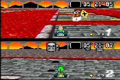 The thwomps are shaking. It's hard to tell that they are shaking, but they are