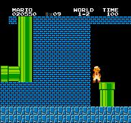 Go down this pipe to get to the negative world