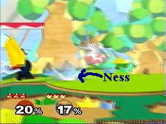 Ness is currently that sparkly thing partly wedged in the ground