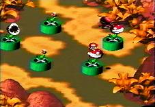 Mario inside of a piranha