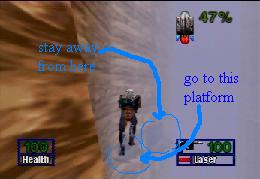 Flying to the correct platform