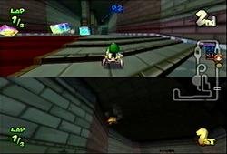 Squished people floating in the air