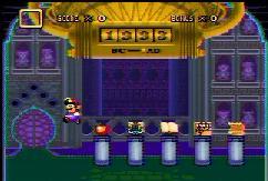 Mario in mid-jump going off in his time machine (note he's facing left)