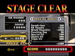 Check out that score! Woohoo! Note the negative numbers on the screen.