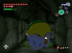 Here is a cup pushed into the hole